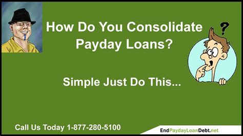Do I Consolidate Payday Loans